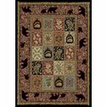 Sleep Ez 5 ft. 3 in. x 7 ft. 3 in. American Destination Masters Lodge Ebony Area Rug SL3088876